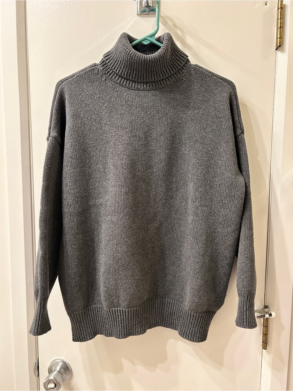 Madewell 100% Cotton Turtleneck Ribbed Knit Sweater